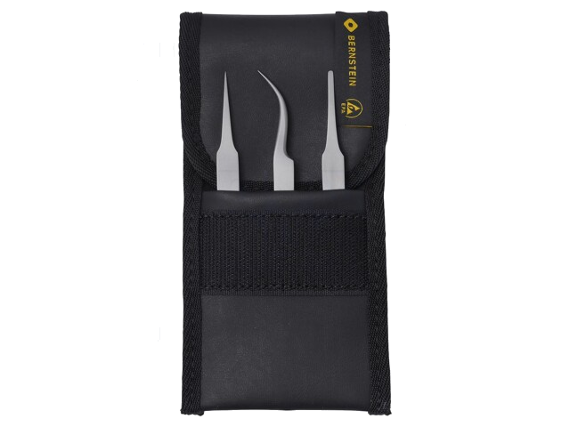 Set: pincetten; voor precisiewerk; 3st. Set: pincetten; voor precisiewerk; 3st.